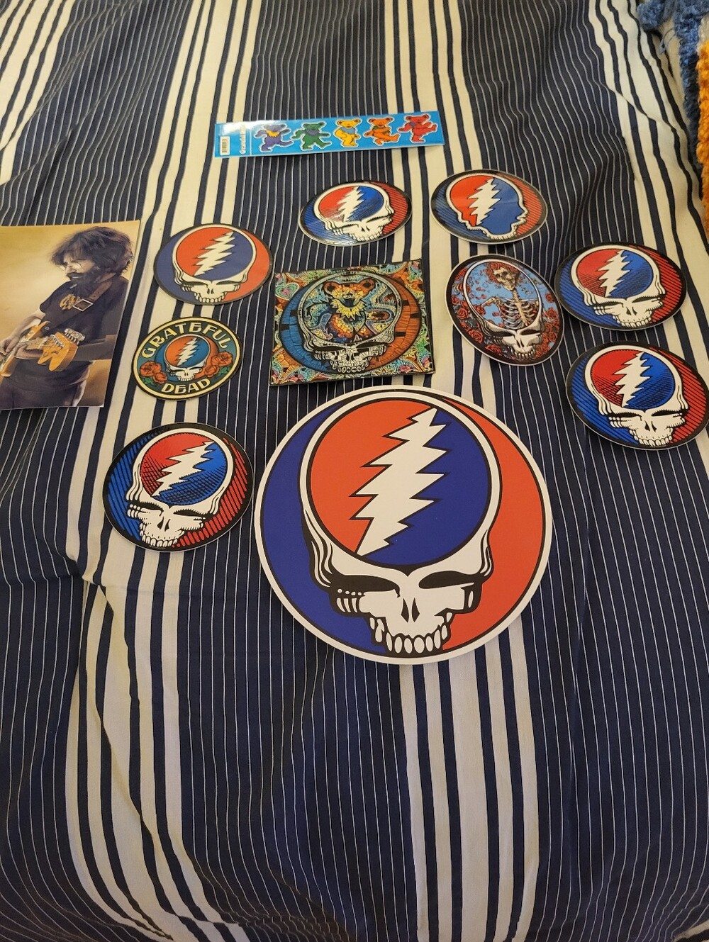 Lot Of Grateful Dead Stickers And Magnets